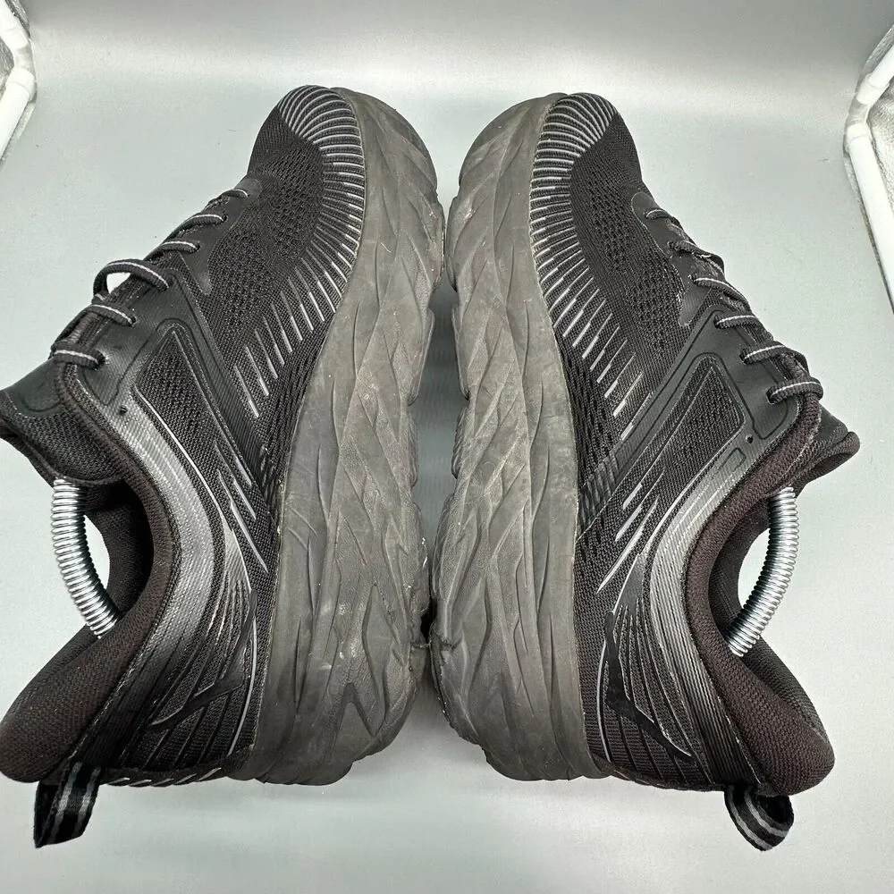 HOKA One One Bondi 7 Men's 11 Wide Black Athletic Sneakers Lace-Up Low Top Shoes_6